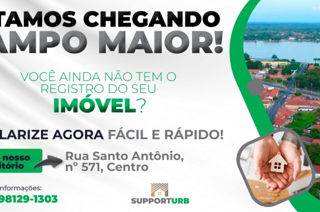 SUPPORTURB: Campo Maior ganha empresa especializada em Regularização Fundiária